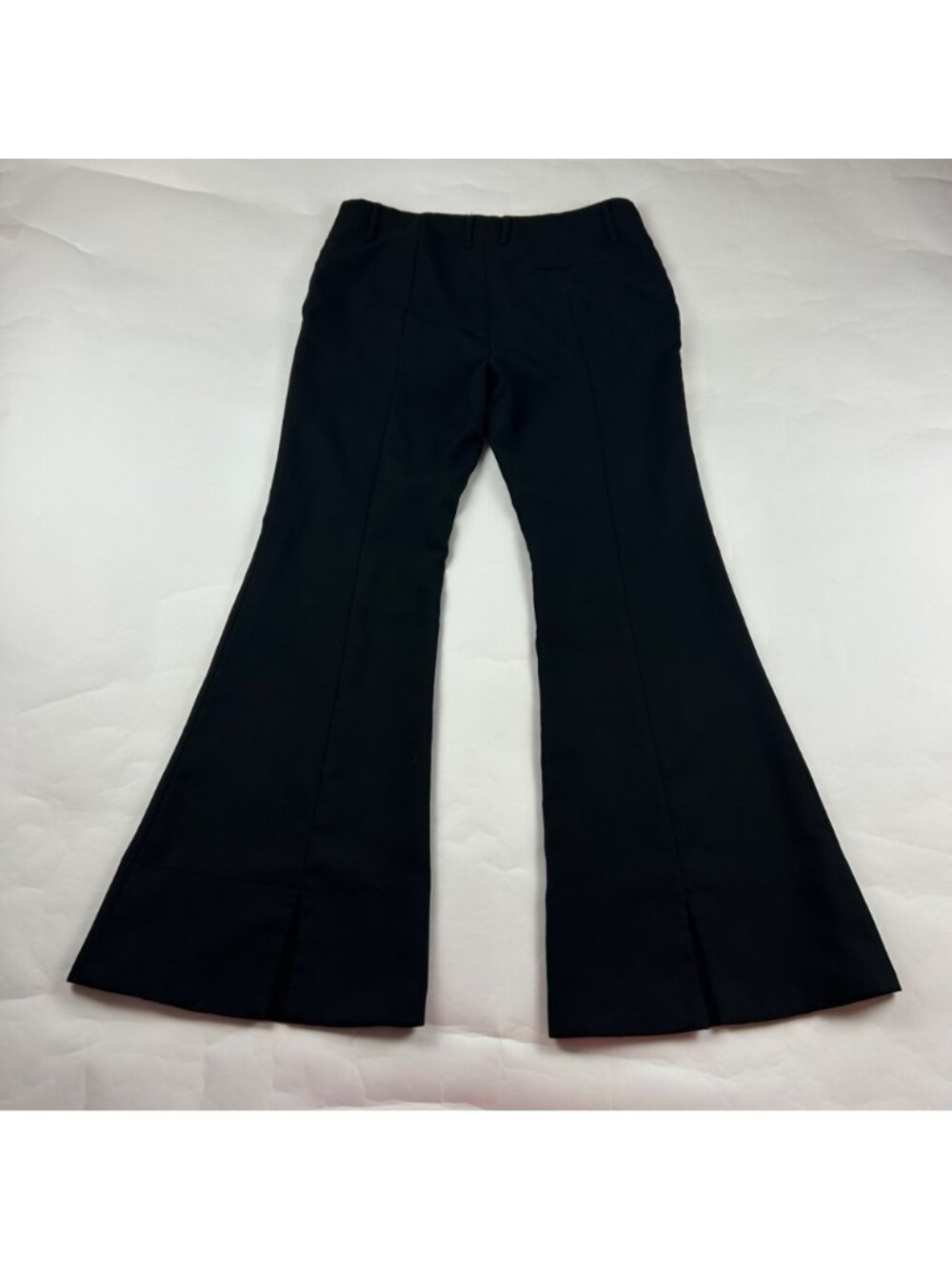 Weekday Black Dahna High Rise Split Flare Trouser Pant EU 40 US 10 - Picture 6 of 8